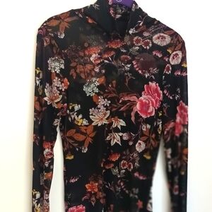 Sexy Sheer Floral Top